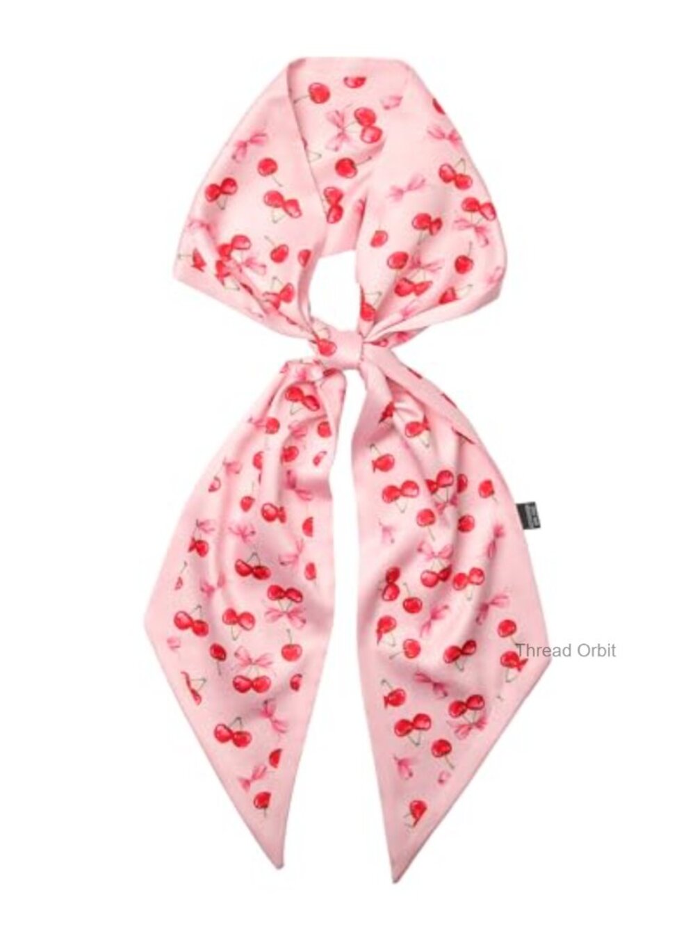 Skinny Head Hair Scarf Purse Bag Scarfs for Women Polyester Silk Bandana